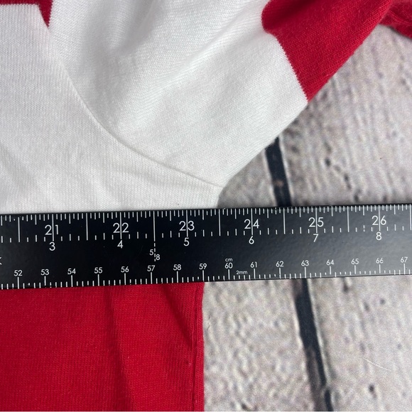 Vintage Mobil Gas Pegasus Shirt Mens 2XL Red Striped Rugby Polo Where’s‎ Waldo - Picture 5 of 6